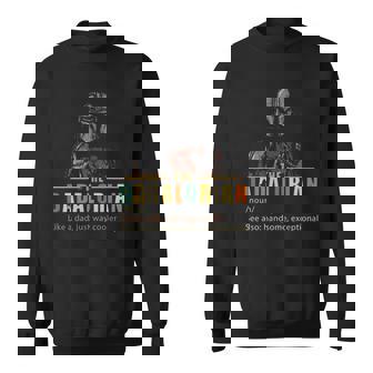 The Dadalorian Like A Dad Just Way Cooler Fitted V-Neck Sweatshirt | Mazezy