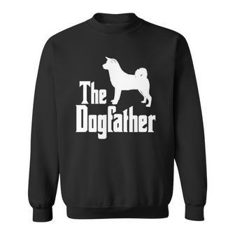 The Dogfather Akita Dog Silhouette Funny Gift Idea Classic Sweatshirt | Mazezy