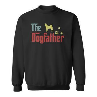 The Dogfather Funny Dog Gift Funny Akita Sweatshirt | Mazezy