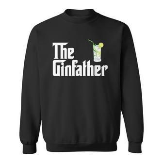 The Gin Father Funny Gin And Tonic Gifts Classic Sweatshirt - Thegiftio UK