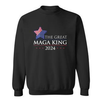 The Great Maga King Trump 2024 Proud Ultra Maga Sweatshirt | Mazezy UK