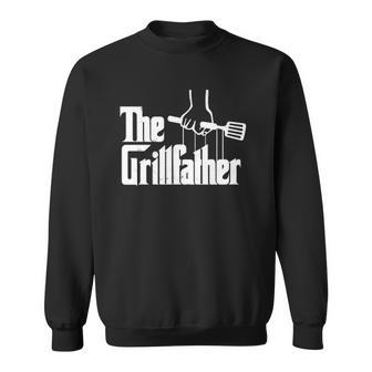 The Grillfather Dad Chef Grilling Grill Master Bbq Sweatshirt | Mazezy