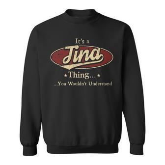 Tina Shirt Personalized Name Gifts T Shirt Name Print T Shirts Shirts With Name Tina Sweatshirt - Seseable