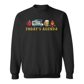 Today’S Agenda Camping Sweatshirt | Favorety UK