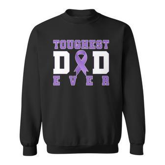 Toughest Dad Ever Pancreatic Cancer Awareness Sweatshirt | Mazezy