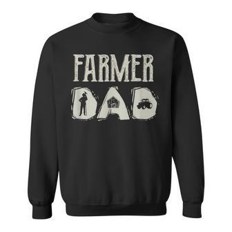 Tractor Dad Farming Father Farm Lover Farmer Daddy V2 Sweatshirt - Seseable