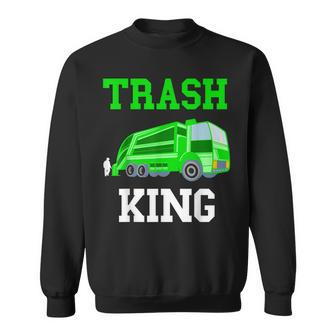 Trash King Garbage Truck Rubbish Recycling Trash Truck Sweatshirt - Thegiftio UK