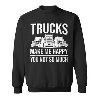 Truck Driver - Funny Big Trucking Trucker Sweatshirt - Seseable