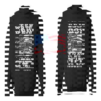 Trucker Accessories For Truck Driver & Diesel Lover Trucker V4 Sweatshirt - Thegiftio