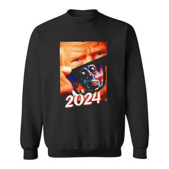 Trump 2024 They Live Donald Trump Supporter Sweatshirt - Thegiftio UK