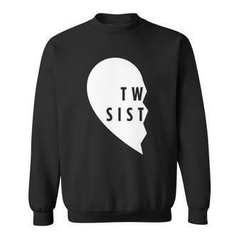 Twin Sisters Heart Half Matching Set 1 Of 2 Gift Sweatshirt | Mazezy