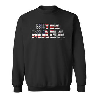 Ultra Maga Donald Trump Joe Biden Republican America Sweatshirt | Mazezy