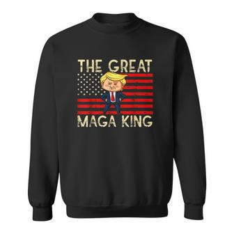 Ultra Maga Funny Great Maga King Pro Trump Sweatshirt - Thegiftio UK