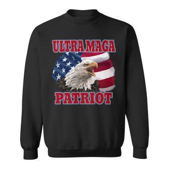 Ultra Maga Patriot American Eagle Us Flag Sweatshirt | Favorety CA