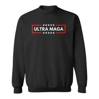 Ultra Maga Pro Trump 2024 Trump Maga King Anti Biden Sweatshirt | Mazezy