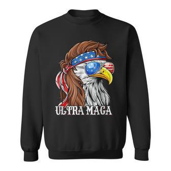 Ultra Maga Trump Sunglasses Eagle Head Usa Flag Bandana Sweatshirt | Favorety UK