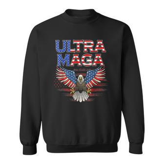 Ultra Maga United State Flag Proud Ultra-Maga Sweatshirt | Mazezy