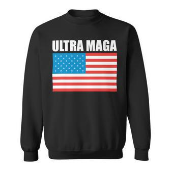 Ultra Maga Us Flag Sweatshirt - Monsterry CA