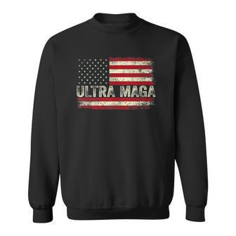 Ultra Maga Us Flag Tee Usa Top American Ultra Mega Sweatshirt - Thegiftio UK