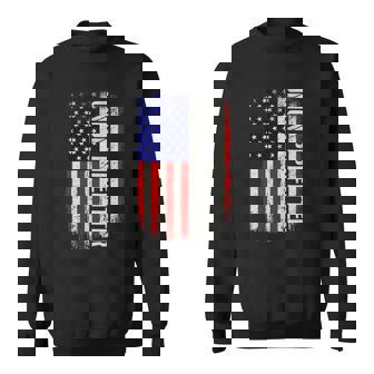 Union Pipefitter - Plumber Plumbing Usa Flag Pipe Fitter Sweatshirt | Mazezy