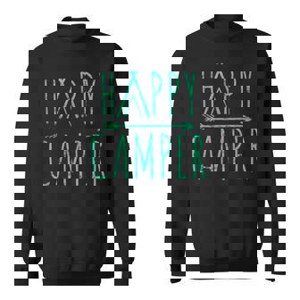 Unique Happy Camper Camping Sweatshirt - Thegiftio