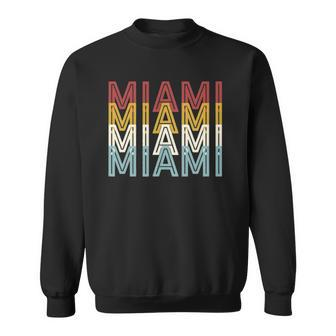 Us American City 70S Retro Usa - Vintage Miami Sweatshirt | Mazezy