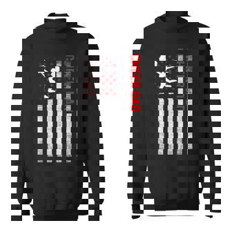 Us Flag With Cheer Dad Sweatshirt - Thegiftio