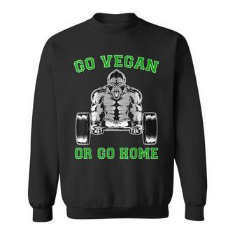 Vegan Gym Vegan Muscle Fitness Workout Lifting Gift Sweatshirt - Thegiftio UK