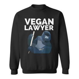 Vegan Lawyer Funny Cute Gorilla Plant-Based Sweatshirt - Thegiftio UK
