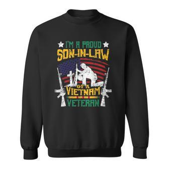 Veteran Proud Son In Law Of A Vietnam Veteran Sweatshirt | Mazezy