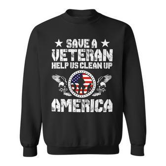 Veteran Veterans Day Help Us Clean Up America 135 Navy Soldier Army Military Sweatshirt - Monsterry