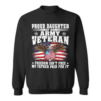 Veteran Veterans Day Proud Daughter Of An Army Veteranfreedom Isnt Free 246 Navy Soldier Army Military Sweatshirt - Monsterry CA
