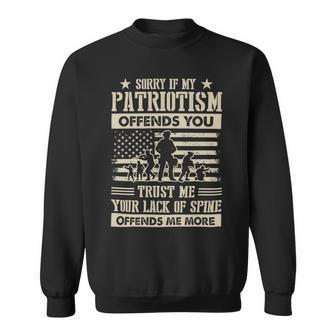 Veteran Veterans Day Trust Me Your Lack Of Spine Offends Veteran More 92 Navy Soldier Army Military Sweatshirt - Monsterry CA
