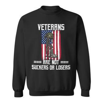 Veteran Veterans Day Us Veterans Respect Veterans Are Not Suckers Or Losers 189 Navy Soldier Army Military Sweatshirt - Monsterry AU