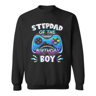 Video Game Birthday Party Stepdad Of The Bday Boy Matching Sweatshirt | Mazezy
