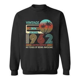 Vintage 1962 Cassette Limited Edition 60Th Birthday Retro Sweatshirt | Mazezy DE