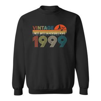 Vintage 1999 23Rd Birthday Gift 23 Years Old Retro Birthday Gifts Sweatshirt | Mazezy