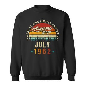 Vintage 60Th Birthday Awesome Since July 1962 Epic Legend  Sweatshirt