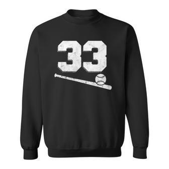 Vintage Baseball Jersey Number 33 Player Number Sweatshirt - Thegiftio UK