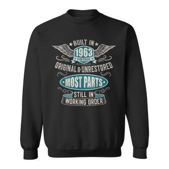 Vintage Birthday Born In 1963 Built In The 60S Sweatshirt - Seseable
