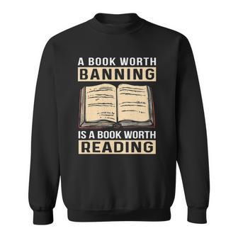 Vintage Censorship Book Reading Nerd I Read Banned Books Sweatshirt | Mazezy