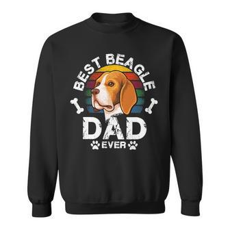 Vintage Distressed Best Lovers Dad 180 Beagle Dog Sweatshirt - Seseable