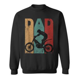 Vintage Motocross Dad Dirt Bike Fathers Day 4Th Of July Sweatshirt - Seseable