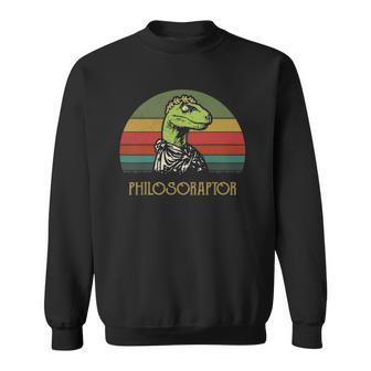 Vintage Philosoraptor Dinosaurs Lovers Gift Sweatshirt | Mazezy
