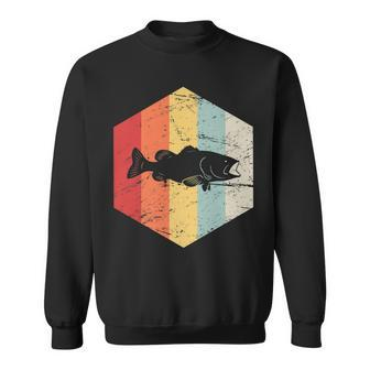 Vintage Retro Bass Fishing Sweatshirt - Thegiftio UK