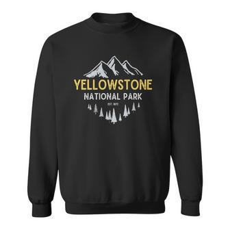 Vintage Yellowstone National Park Retro Est 1872 Sweatshirt - Thegiftio UK