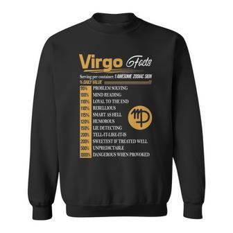 Virgo Zodiac   Virgo Facts Birthday Sweatshirt