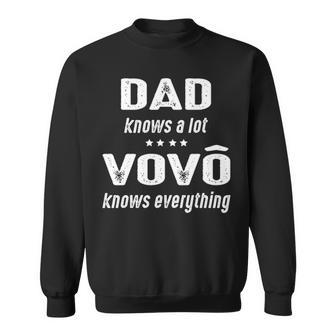 Vovô Grandpa Gift Vovô Knows Everything Sweatshirt - Seseable