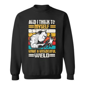 Welder Gifts Welding Design On Back Of Clothing V2 Sweatshirt - Seseable