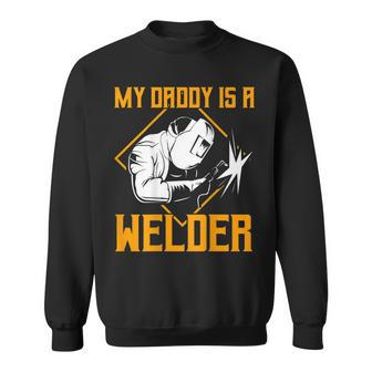 Welder Gifts Welding Design On Back Of Clothing V3 Sweatshirt - Seseable